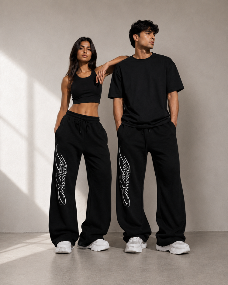 BLANKS UNISEX JOGGERS BLACK