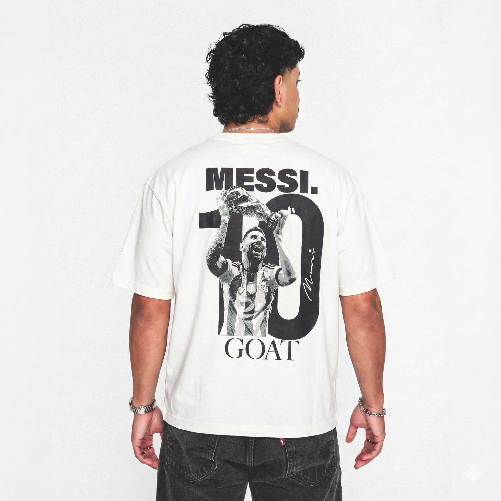 MESSI-GOAT OVERSIZED TEE