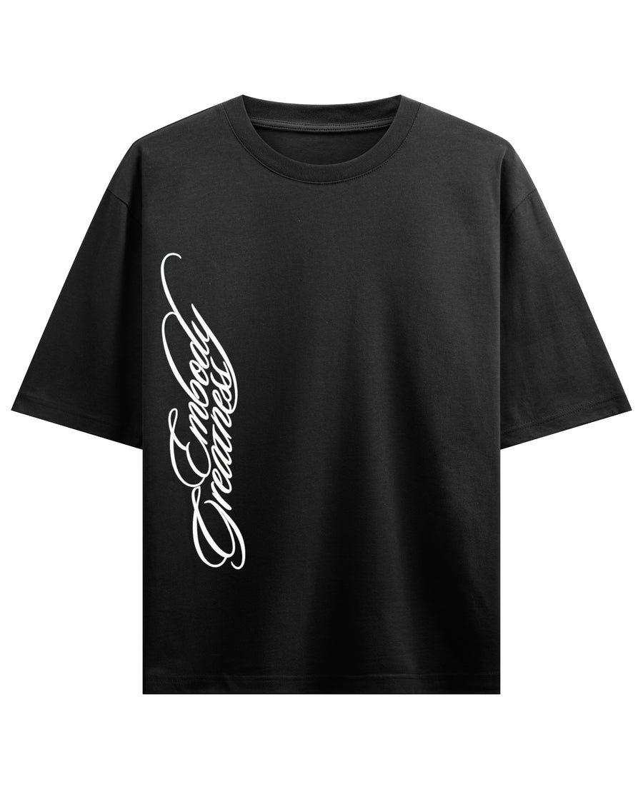 Black Oversized T-shirt Front Design