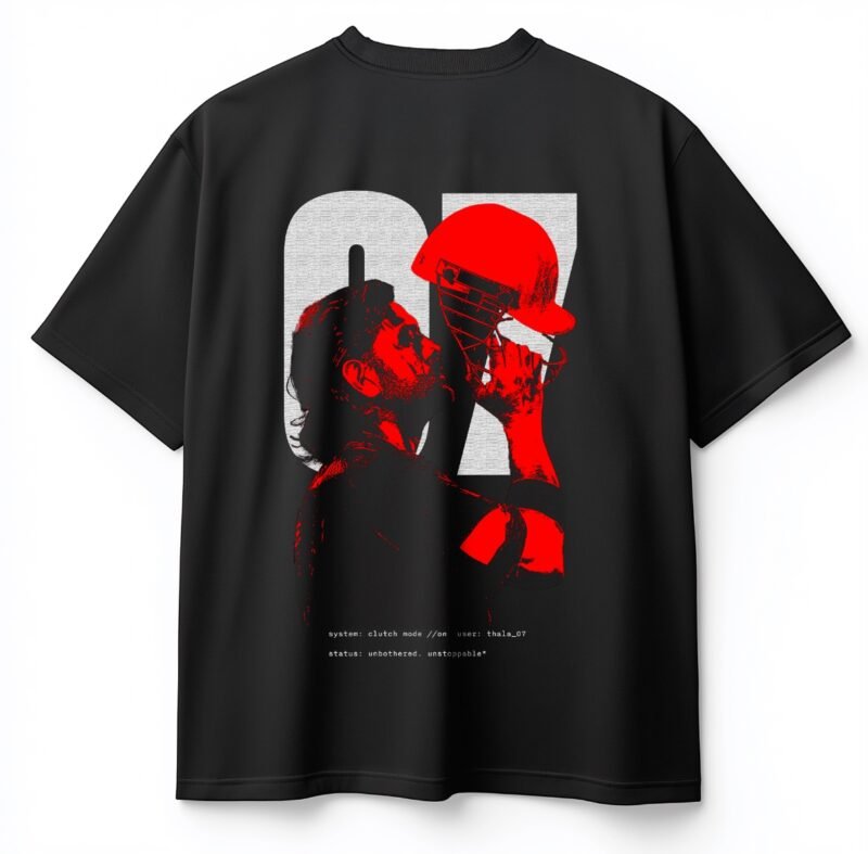 MS DHONI 07 UNISEX OVERSIZED T SHIRT